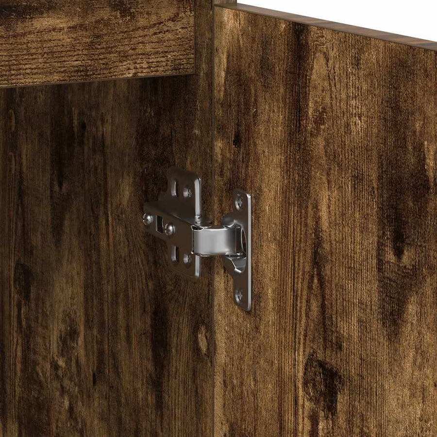 Dressoir met lade 71x35x84 cm spaanplaat gerookt eikenkleurig