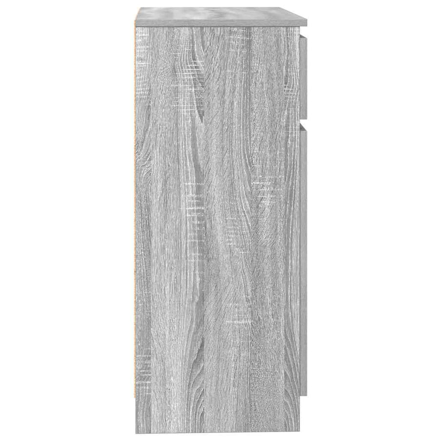 Dressoir met lade 71x35x84 cm spaanplaat grijs Sonoma