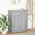 Sideboard with drawer 71x35x84 cm chipboard grey Sonoma