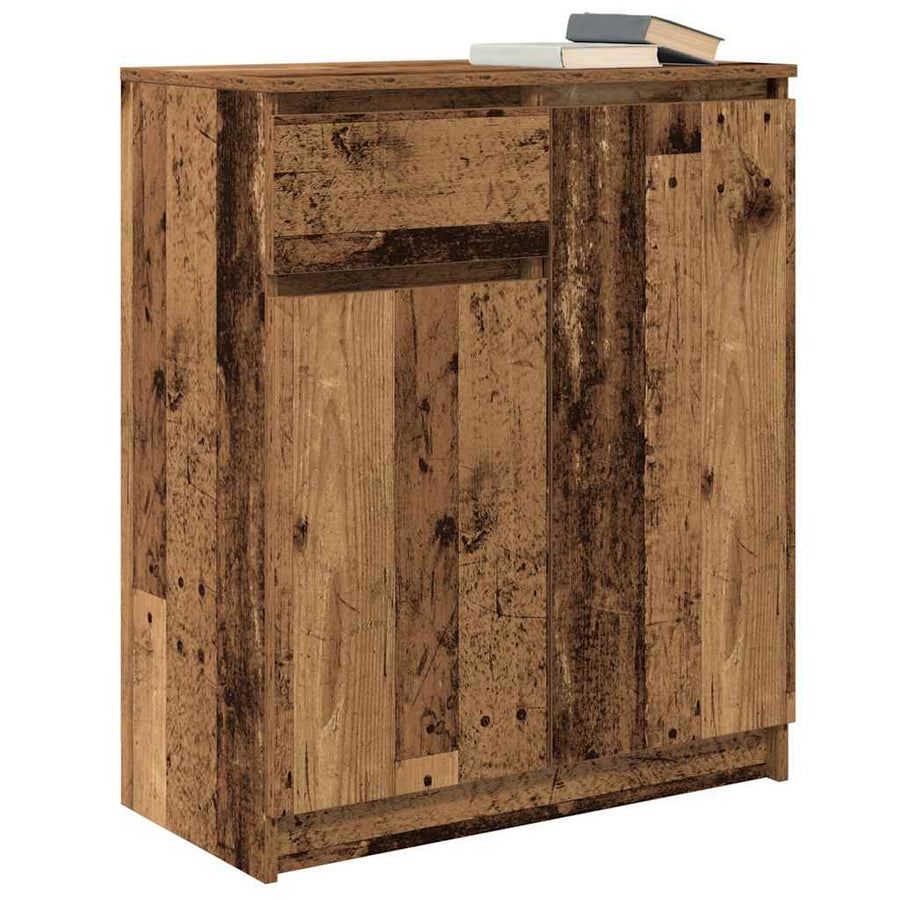 Dressoir met lade 71x35x84 cm spaanplaat oud hout