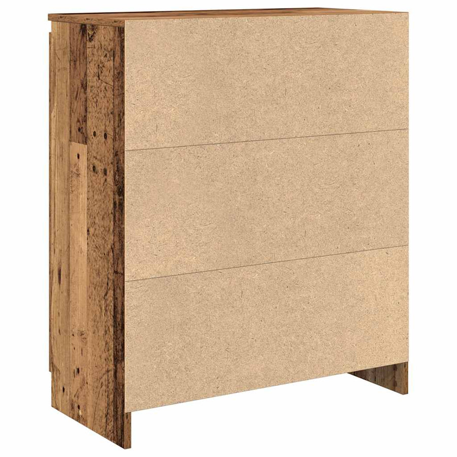 Dressoir met lade 71x35x84 cm spaanplaat oud hout