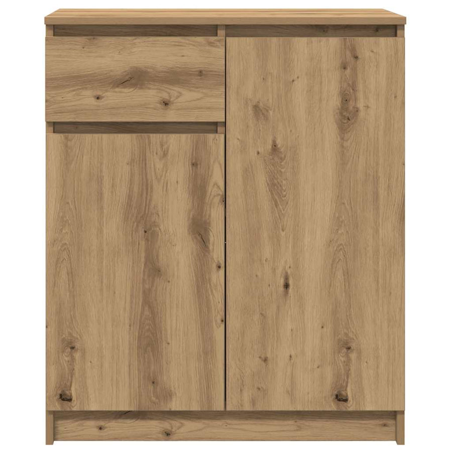 Dressoir lade 71x35x84 cm spaanplaat artisanaal eikenkleurig