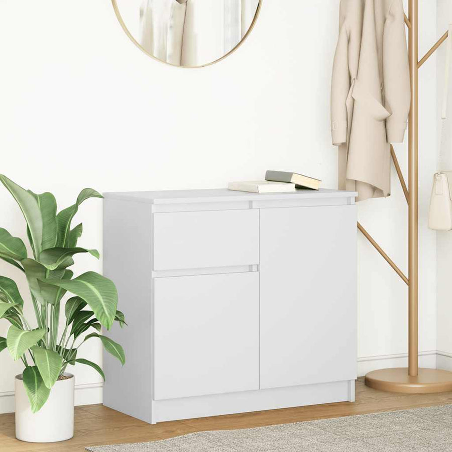 Dressoir met lade 71x35x65 cm spaanplaat wit