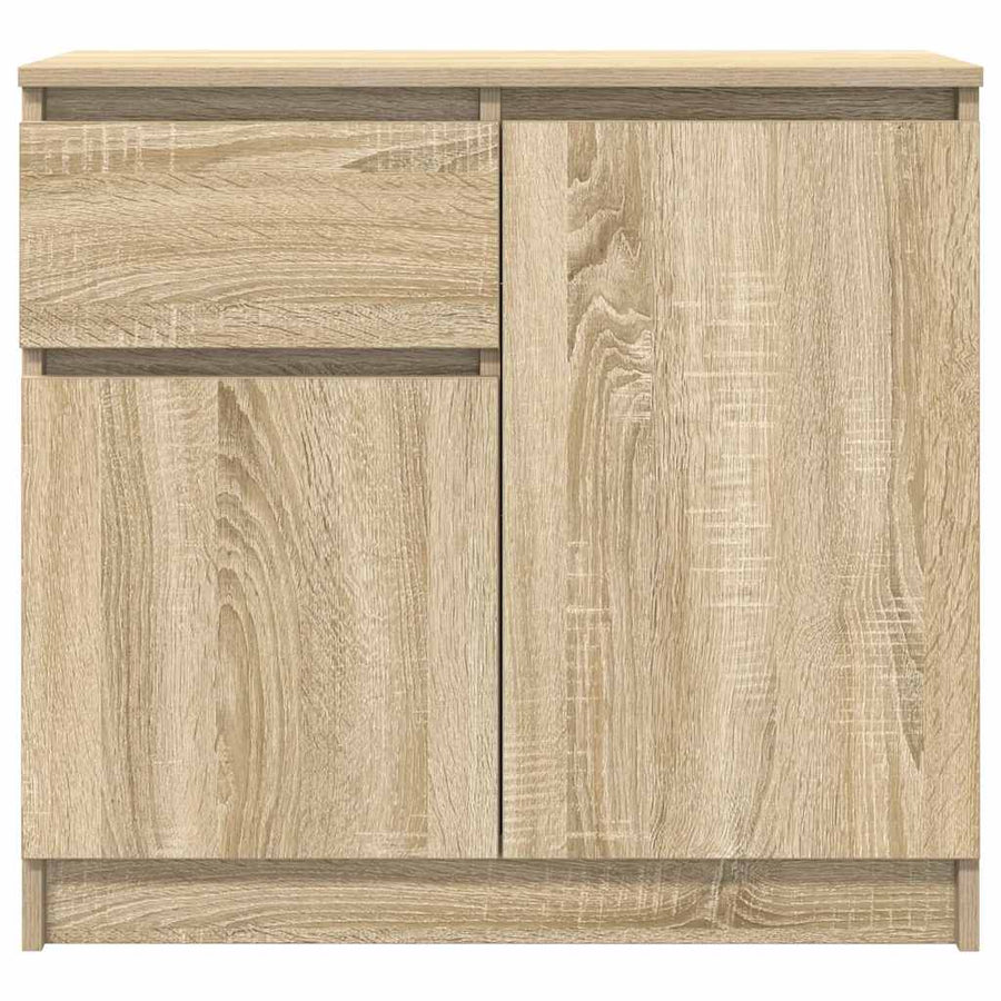 Dressoir met lade 71x35x65 cm spaanplaat sonoma eikenkleurig
