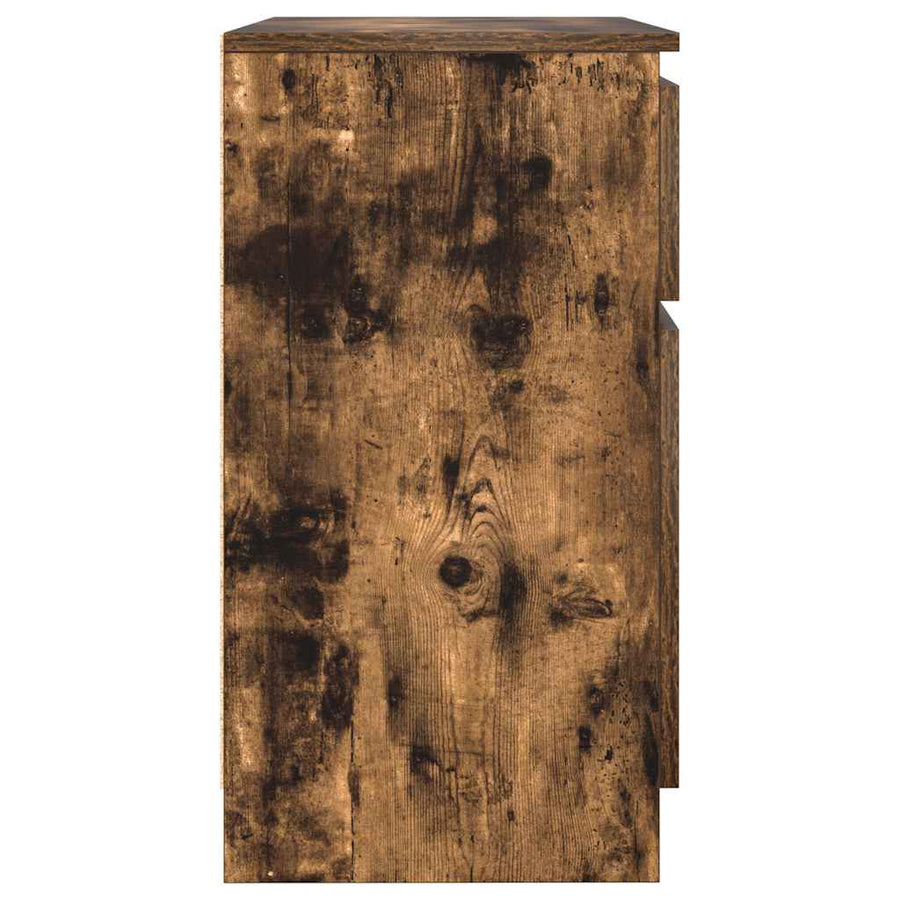 Dressoir met lade 71x35x65 cm spaanplaat gerookt eikenkleurig