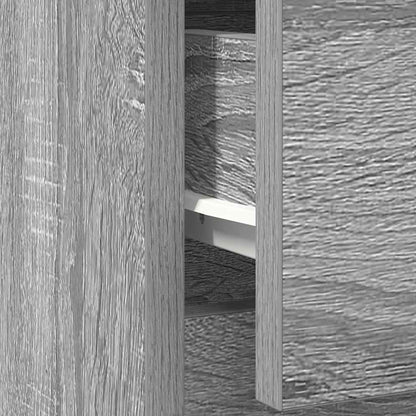Dressoir met lade 71x35x65 cm spaanplaat grijs Sonoma