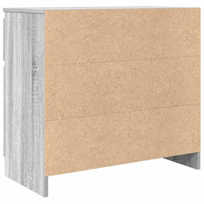 Dressoir met lade 71x35x65 cm spaanplaat grijs Sonoma