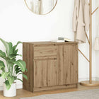 Sideboard drawer 71x35x65 cm chipboard artisanal oak colour