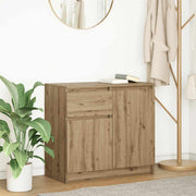 Dressoir 71x35x65 cm spaanplaat artisanaal eiken