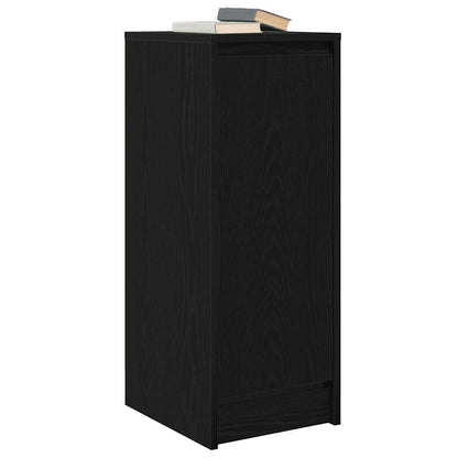 Dressoir 29,5x34x76 cm spaanplaat zwart eikenkleurig
