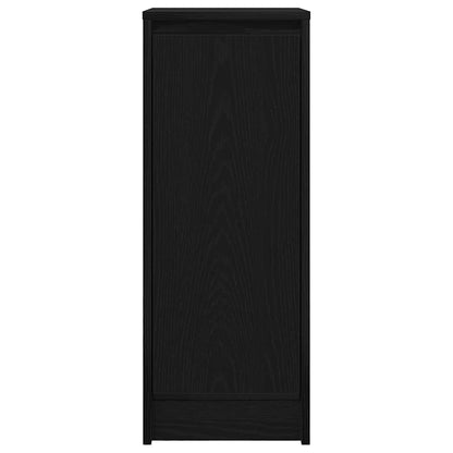 Dressoir 29,5x34x76 cm spaanplaat zwart eikenkleurig
