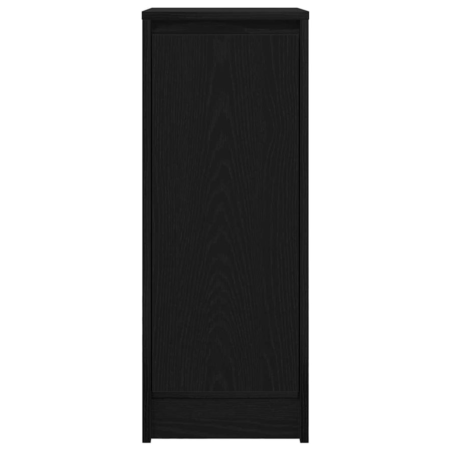 Dressoir 29,5x34x76 cm spaanplaat zwart eikenkleurig