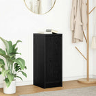 Sideboard 29.5x34x76 cm chipboard black oak-coloured