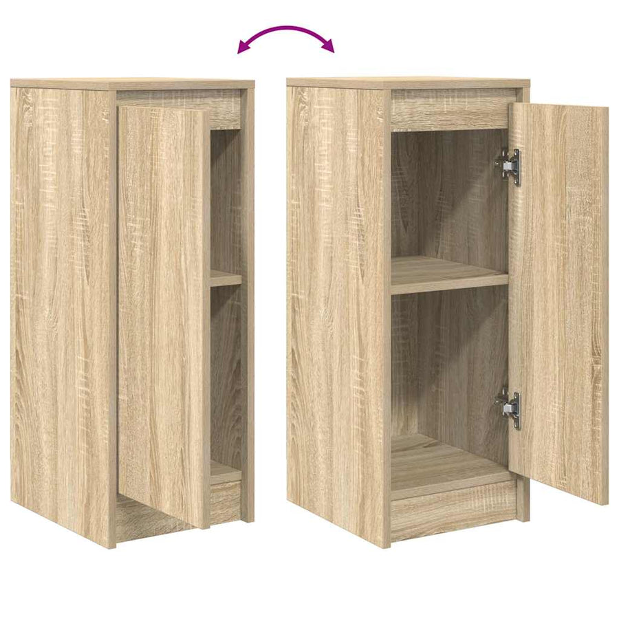 Dressoir 29,5x34x76 cm bewerkt hout sonoma eikenkleurig