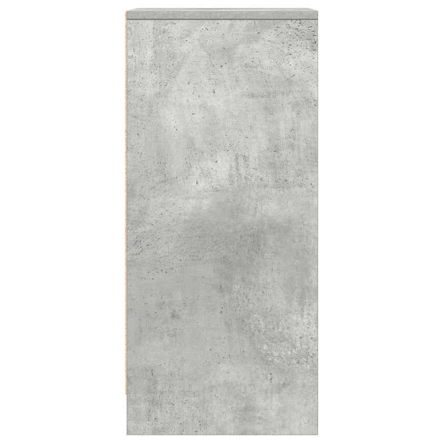 Dressoir 29,5x34x76 cm bewerkt hout betongrijs