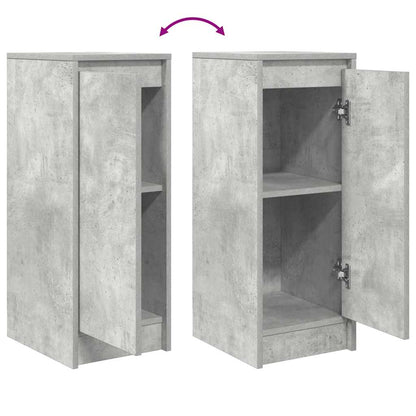 Dressoir 29,5x34x76 cm bewerkt hout betongrijs