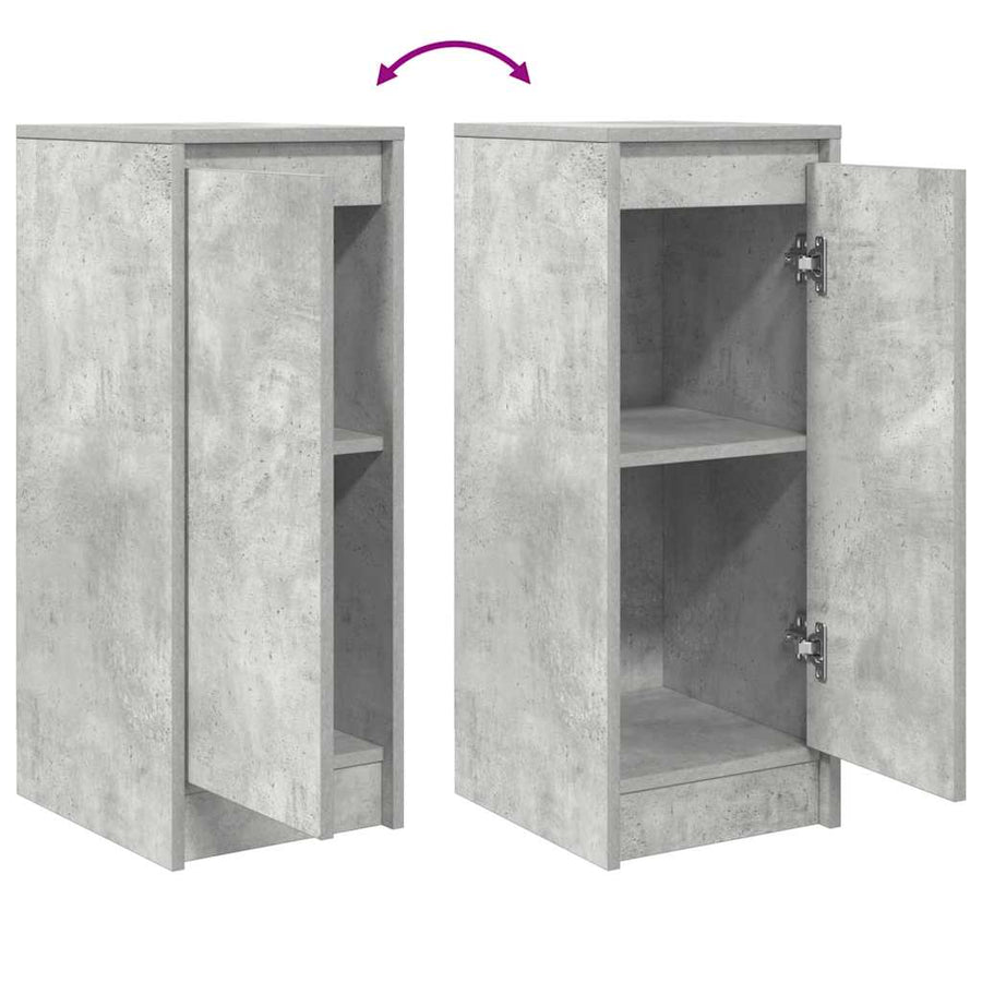 Dressoir 29,5x34x76 cm bewerkt hout betongrijs