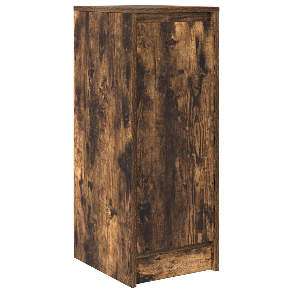 Dressoir 29,5x34x76 cm bewerkt hout gerookt eikenkleurig