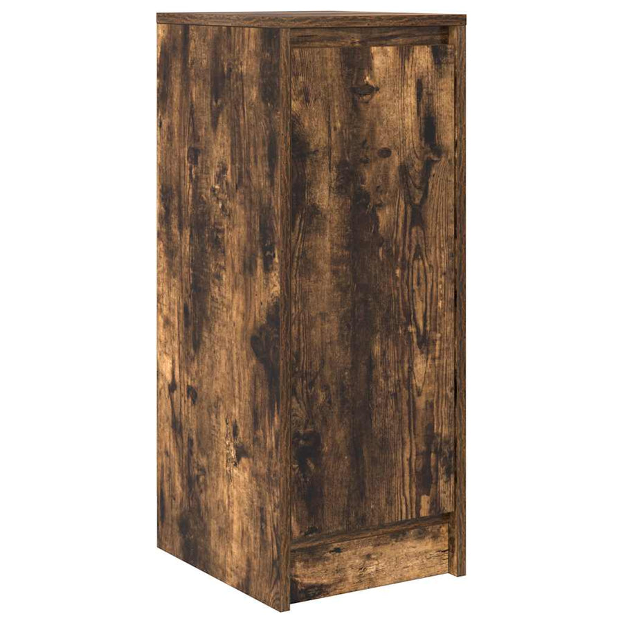 Dressoir 29,5x34x76 cm bewerkt hout gerookt eikenkleurig