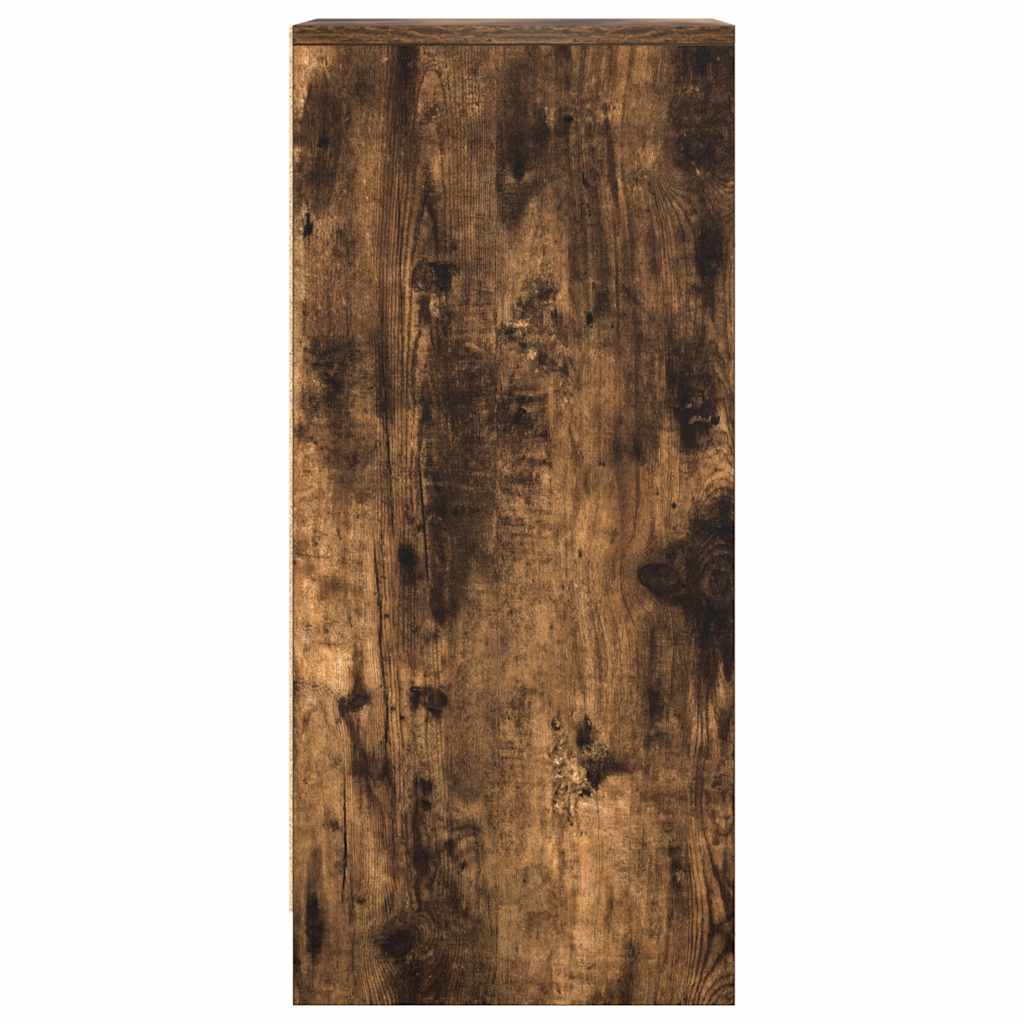 Dressoir 29,5x34x76 cm bewerkt hout gerookt eikenkleurig