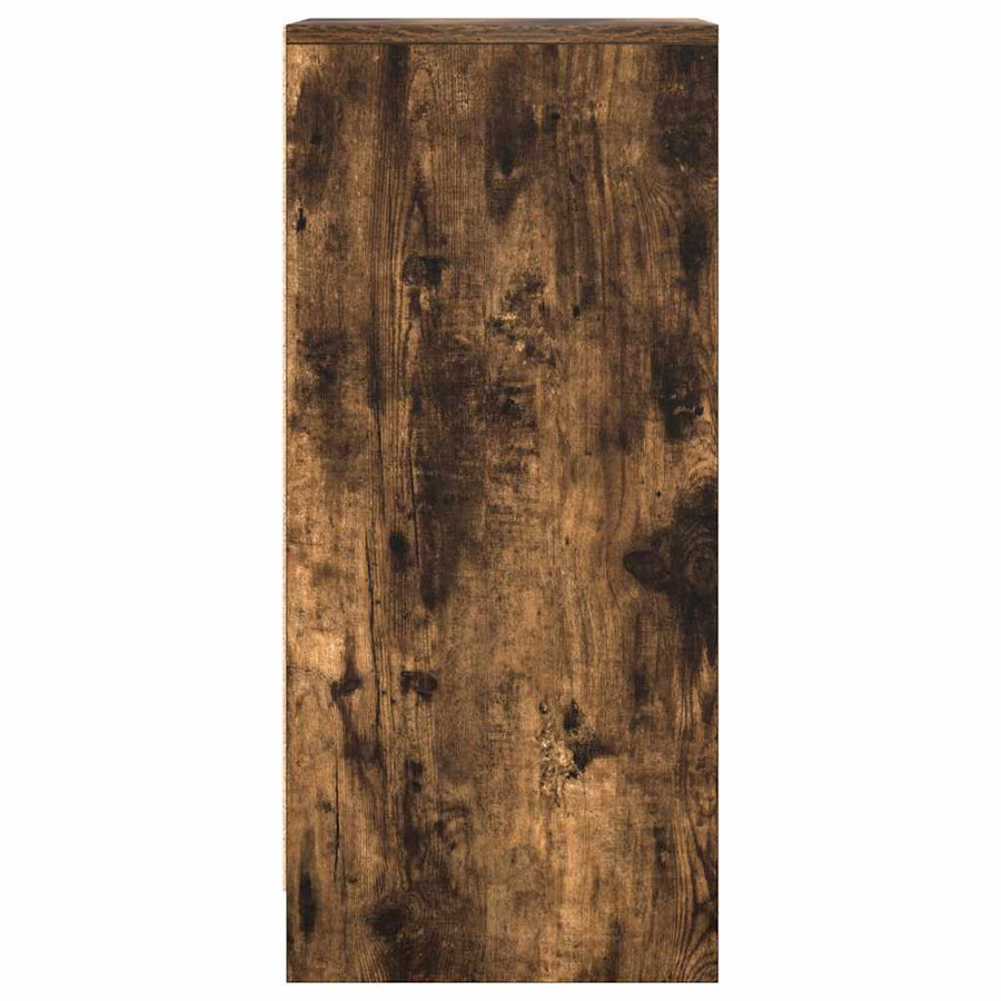 Dressoir 29,5x34x76 cm bewerkt hout gerookt eikenkleurig