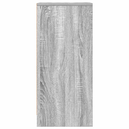 Dressoir 29,5x34x76 cm bewerkt hout grijs sonoma eikenkleurig