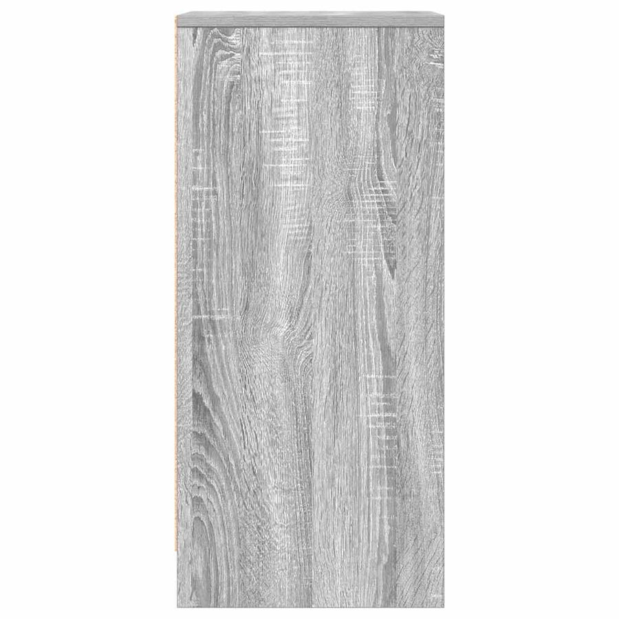 Dressoir 29,5x34x76 cm bewerkt hout grijs sonoma eikenkleurig