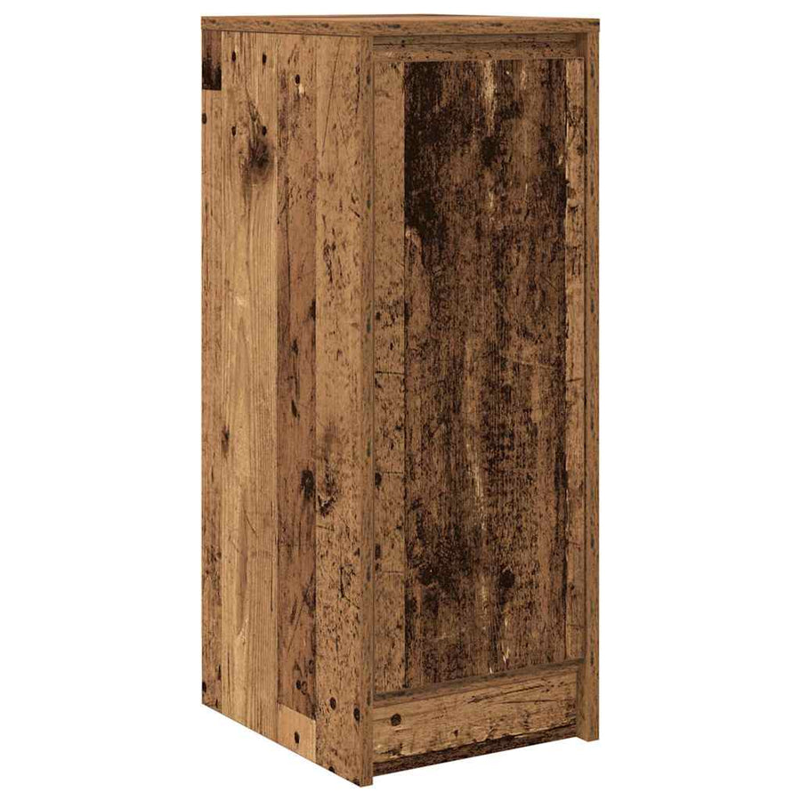 Dressoir 29,5x34x76 cm bewerkt hout oud houtkleurig