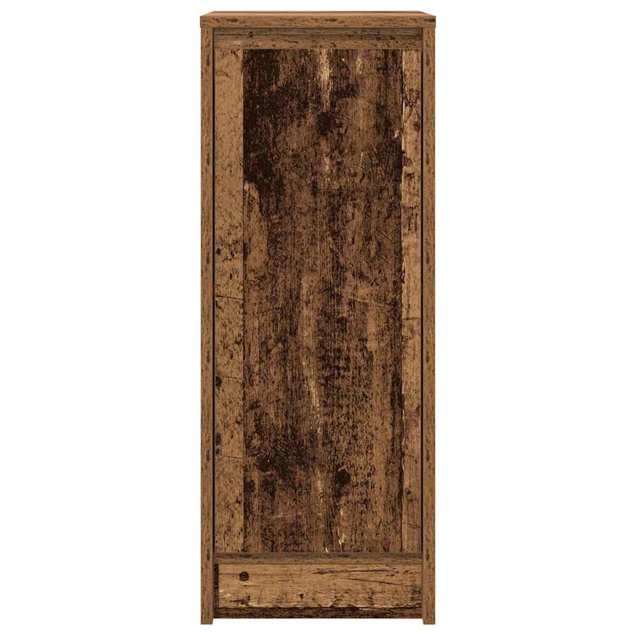 Dressoir 29,5x34x76 cm bewerkt hout oud houtkleurig