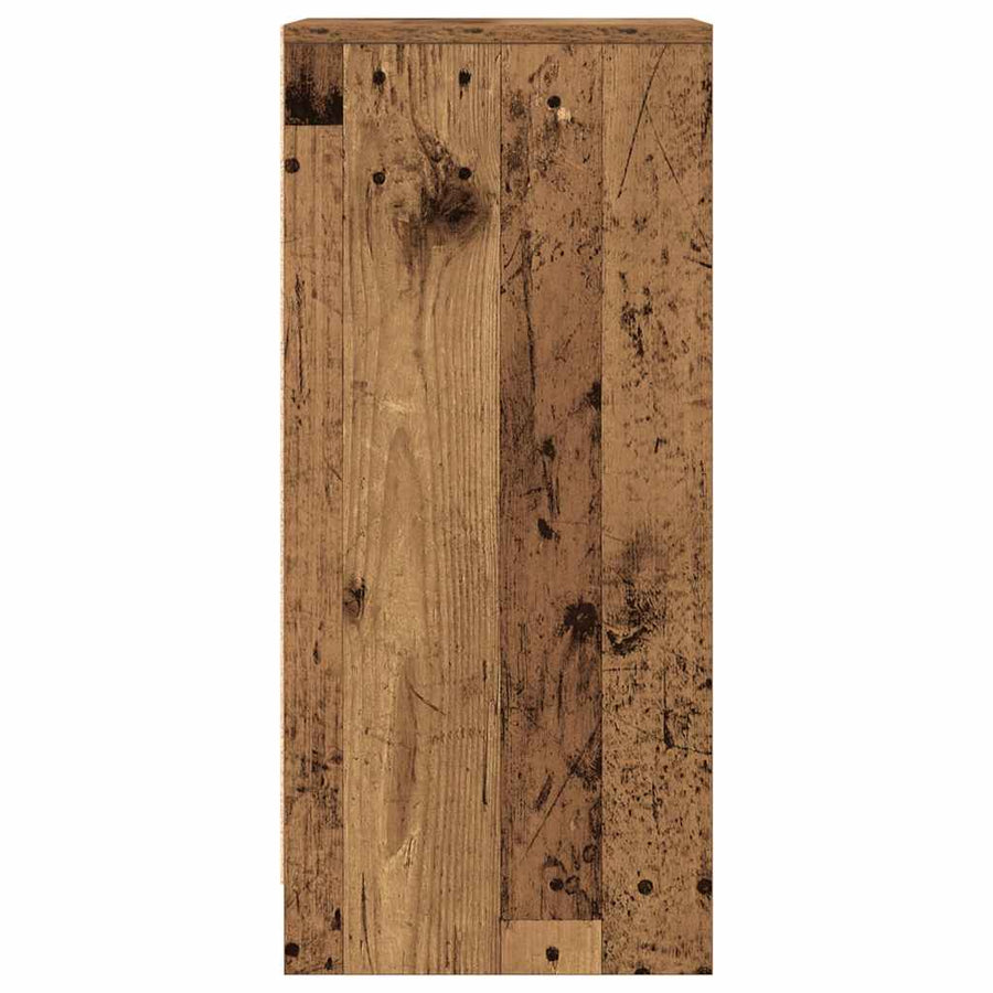 Dressoir 29,5x34x76 cm bewerkt hout oud houtkleurig