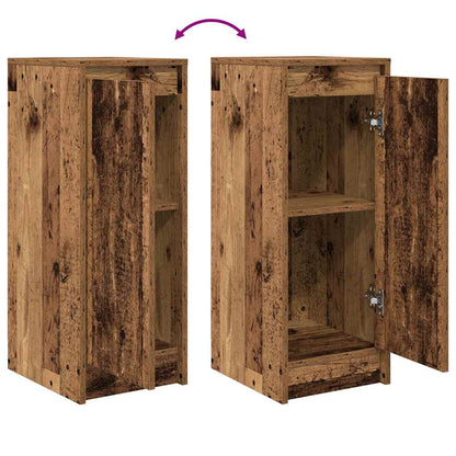 Dressoir 29,5x34x76 cm bewerkt hout oud houtkleurig