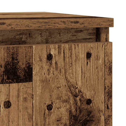 Dressoir 29,5x34x76 cm bewerkt hout oud houtkleurig