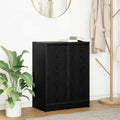 Sideboard 57x34x76 cm chipboard black oak-coloured