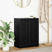 Dressoir 57x34x76 cm spaanplaat zwart eiken