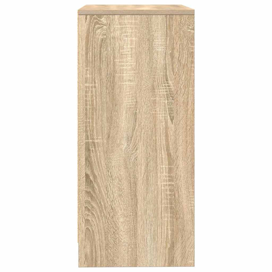 Dressoir 57x34x76 cm bewerkt hout sonoma eikenkleurig