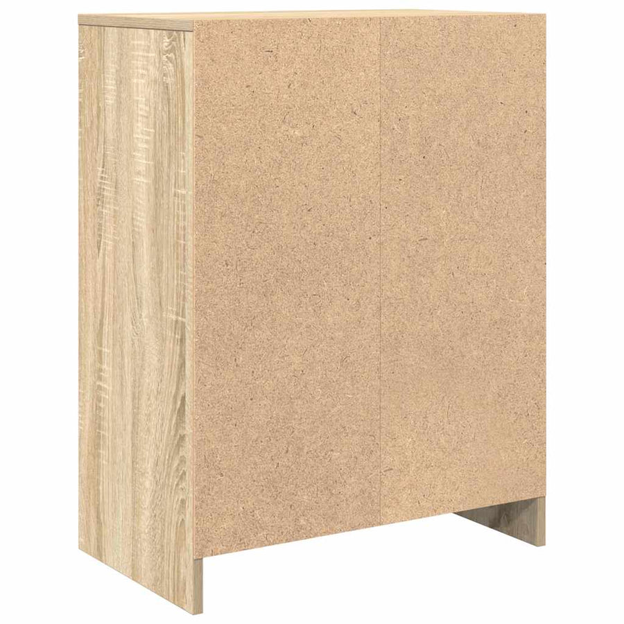 Dressoir 57x34x76 cm bewerkt hout sonoma eikenkleurig