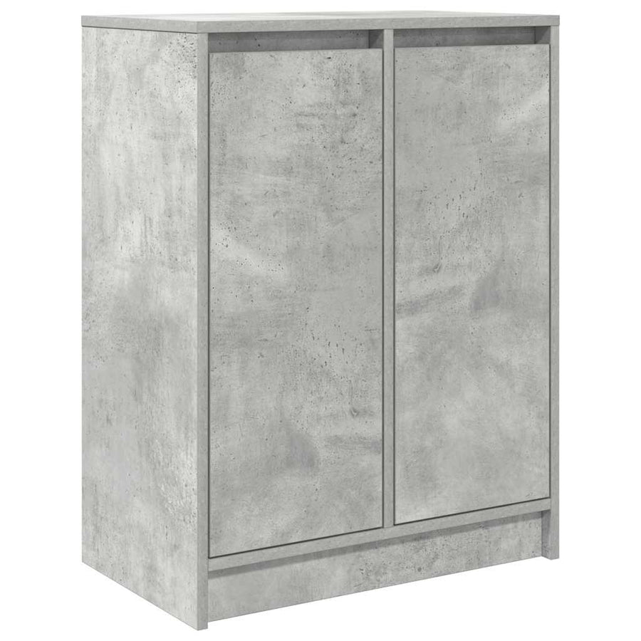 Dressoir 57x34x76 cm bewerkt hout betongrijs
