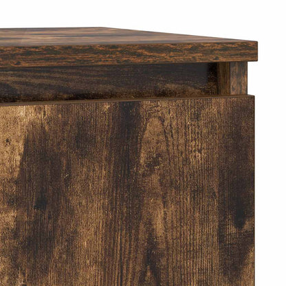 Dressoir 57x34x76 cm bewerkt hout gerookt eikenkleurig