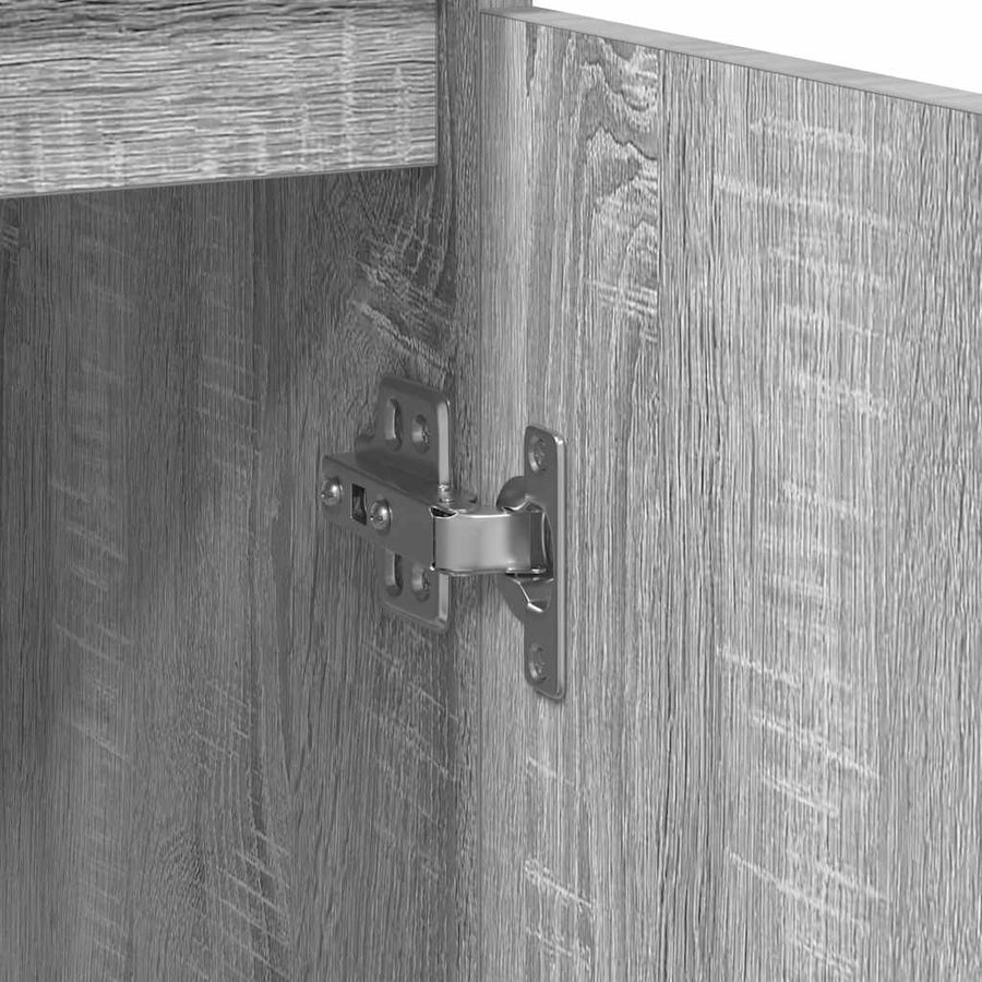 Dressoir 57x34x76 cm bewerkt hout grijs sonoma eikenkleurig
