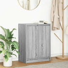 Sideboard 57x34x76 cm engineered wood gray Sonoma oak-colored