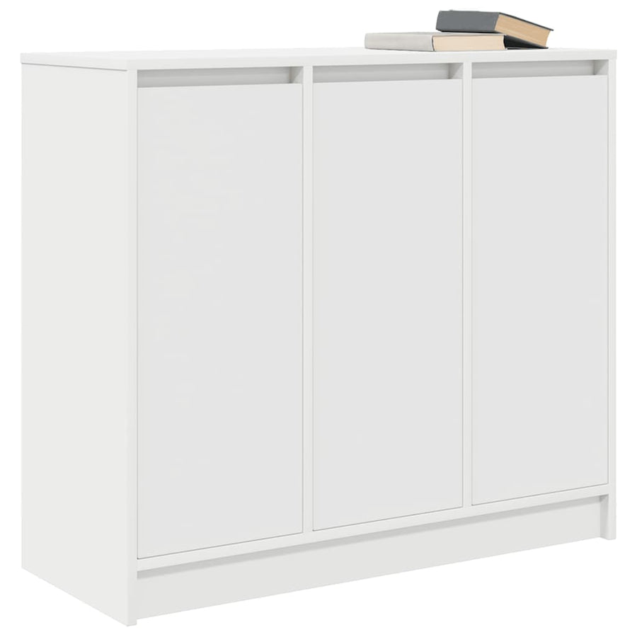 Dressoir 85x34x76 cm bewerkt hout wit