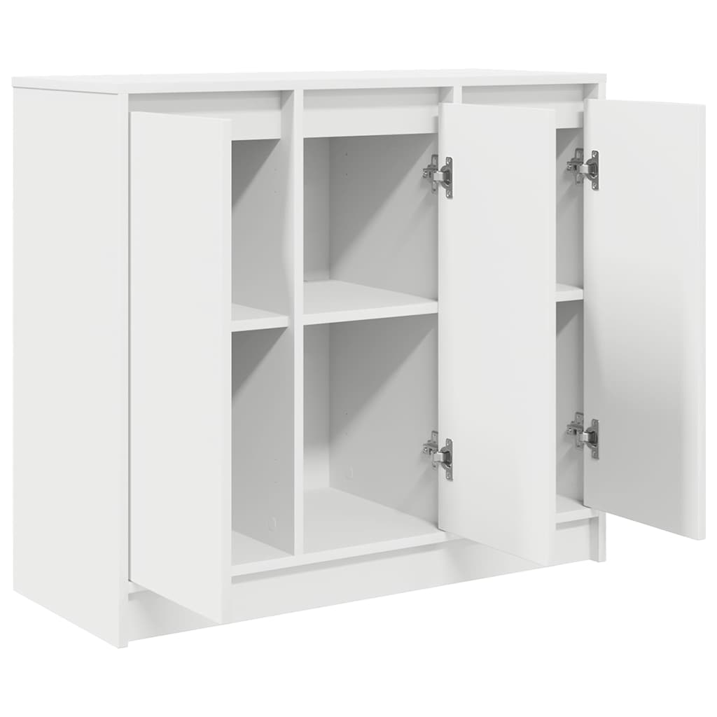 Dressoir 85x34x76 cm bewerkt hout wit