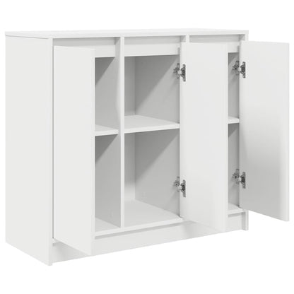 Dressoir 85x34x76 cm bewerkt hout wit