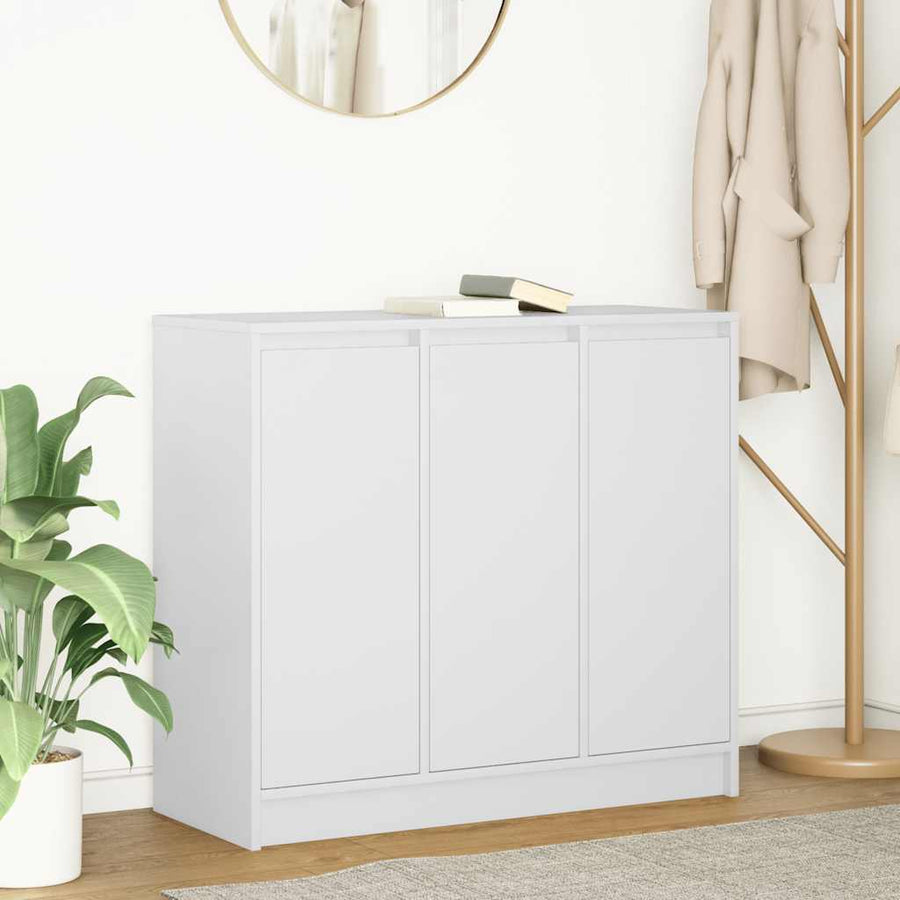Dressoir 85x34x76 cm bewerkt hout wit