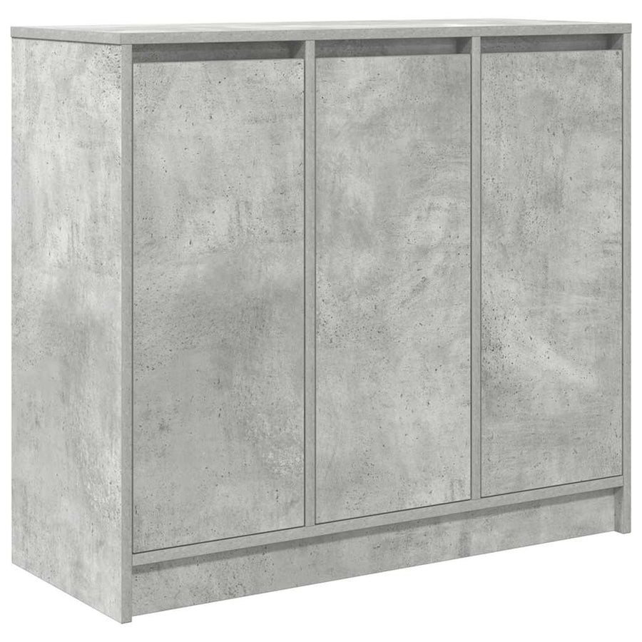 Dressoir 85x34x76 cm bewerkt hout betongrijs