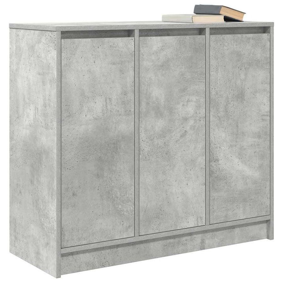 Dressoir 85x34x76 cm bewerkt hout betongrijs