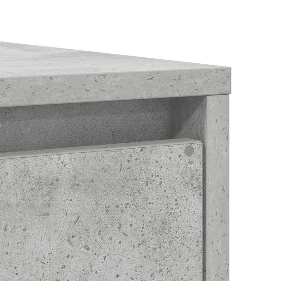 Dressoir 85x34x76 cm bewerkt hout betongrijs
