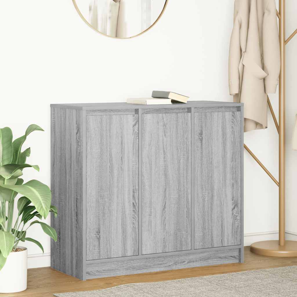 Dressoir 85x34x76 cm spaanplaat grijs sonoma