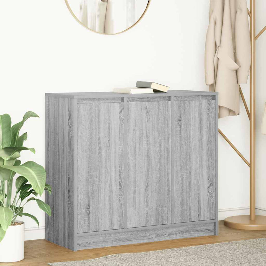Dressoir 85x34x76 cm spaanplaat grijs sonoma