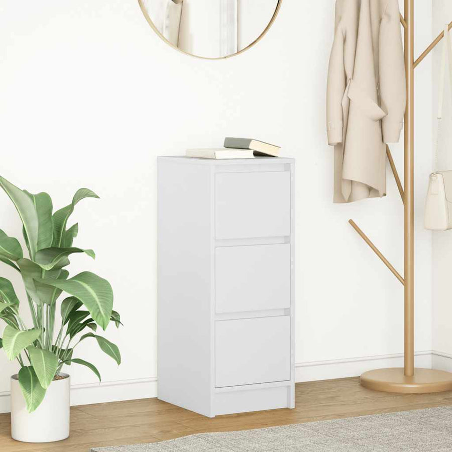 Dressoir 29,5x34x76 cm spaanplaat wit
